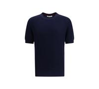 Brunello Cucinelli Blue Linen T-Shirt - IT46 | S