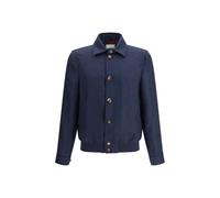 Brunello Cucinelli Blue Silk Coat - IT54 | XXL