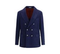 Brunello Cucinelli Blue Wool Coat - IT48 | M