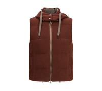 Brunello Cucinelli Brown Cotton Sleveless Jacket - IT40 | M