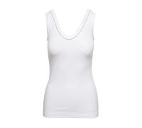 Brunello Cucinelli - Canotta Bianca in Cotone con Dettaglio Monile - - Tops - Donna - Bianco - S