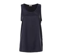 Brunello Cucinelli - Canotta in Seta Stretch - - Tops - Donna - Blu - L