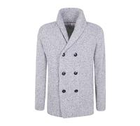 Brunello Cucinelli - Cardigan a doppiopetto con collo sciallato - - Knitwear - Uomo - Grigio - S