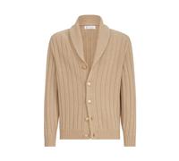 Brunello Cucinelli - Cardigan con collo a scialle a coste - - Knitwear - Uomo - Beige - M