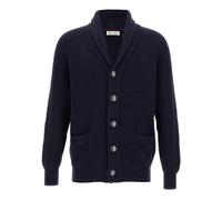 Brunello Cucinelli - Cardigan con collo a scialle - - Knitwear - Uomo - Blu - 2XL