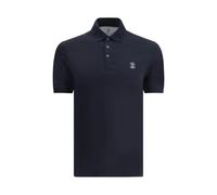 Brunello Cucinelli - Classic Polo Shirt Short Sleeve - - Tops - Uomo - Blu - XL