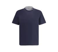 Brunello Cucinelli - Cotton T-Shirt - - Tops - Uomo - Blu - M