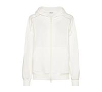 Brunello Cucinelli - Felpa bianca con zip - - Sweatshirts & Hoodies - Donna - Bianco - L