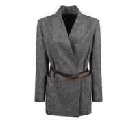 Brunello Cucinelli - Herringbone Tweed Blazer - -Jackets -Donna -Grigio -L