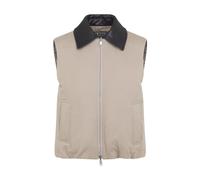 Brunello Cucinelli, ,Jackets ,Uomo ,Beige ,3XS Gilet Reversibile Imbottito in Cotone