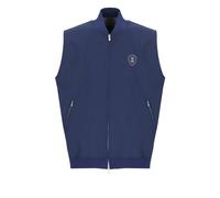 Brunello Cucinelli, ,Jackets ,Uomo ,Blu ,L Zip-front Logo Vest
