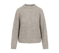 Brunello Cucinelli, ,Knitwear ,Donna ,Beige ,S Maglione in lino