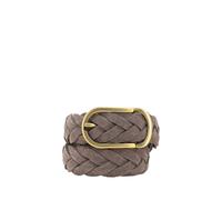 Brunello Cucinelli Leather belt braided design - 100 cm / 40 Inches