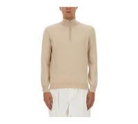 Brunello Cucinelli - Maglione con zip mock neck - - Knitwear - Uomo - Beige - L
