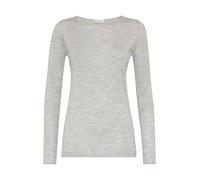 Brunello Cucinelli - Maglione in Cashmere e Seta Grigio Chiaro - - Tops - Donna - Grigio - L