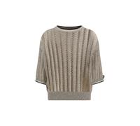 Brunello Cucinelli Openwork knit pattern Sweater with sequins - 3XL
