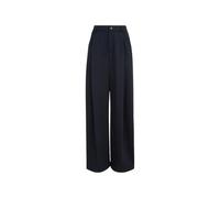 Brunello Cucinelli - Pantaloni a gamba larga a vita alta - - Trousers - Donna - Blu - M