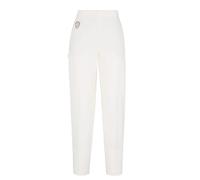Brunello Cucinelli - Pantaloni Bianchi con Logo Patch - - Trousers - Donna - Bianco - S