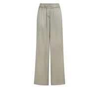 Brunello Cucinelli, ,Trousers ,Donna ,Grigio ,M Pantaloni Track in Raso di Seta Stretch
