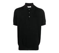 Brunello Cucinelli - Polo in cotone con rifiniture grigio scuro - - Tops - Uomo - Nero - S