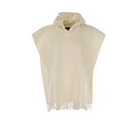 Brunello Cucinelli - Poncho in Lana e Cachemire a Maglia Doppia con Cappuccio e Frange - - Jackets - Donna - Beige - ONE SIZE