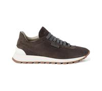 Brunello Cucinelli - Scarpe Basse Marroni Lacci Suola in Gomma - - Shoes - Donna - Marrone - 39 EU
