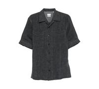 Brunello Cucinelli, ,Shirts ,Uomo ,Grigio ,L Camicia in lino con taschino
