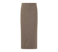 Brunello Cucinelli, ,Skirts ,Donna ,Beige ,M Virgin Wool Midi Skirt