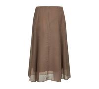 Brunello Cucinelli, ,Skirts ,Donna ,Marrone ,M Rope Silk Tulle Skirt