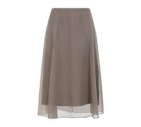 Brunello Cucinelli, ,Skirts ,Donna ,Beige ,2XS Silk Tulle Skirt