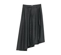 Brunello Cucinelli, ,Skirts ,Donna ,Nero ,S Gonna Asimmetrica Grigia