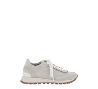 Brunello Cucinelli - Sneaker Suede - - Shoes - Donna - Bianco - 38 1/2 EU