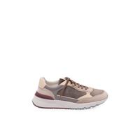 Brunello Cucinelli - Sneakers in Pelle con Pannelli - - Shoes - Uomo - Marrone - 42 EU