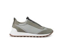 Brunello Cucinelli - Sneakers slip-on con pannelli in suede - - Shoes - Donna - Verde - 40 EU