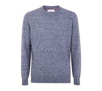 Brunello Cucinelli - Speckled Knit Crewneck Sweater - - Knitwear - Uomo - Blu - L