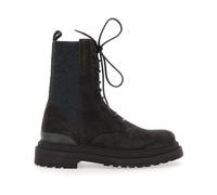Brunello Cucinelli - Stivaletti Stringati - - Shoes - Donna - Marrone - 36 EU