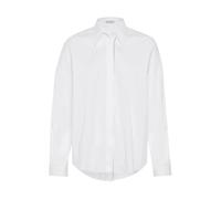 Brunello Cucinelli - Stretch Cotton Poplin Shirt - - Blouses & Shirts - Donna - Bianco - M