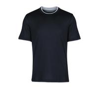 Brunello Cucinelli - T-Shirt Casual in Cotone - - Tops - Uomo - Blu - M