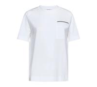 Brunello Cucinelli - T-shirt in cotone con decorazione Monile - - Tops - Donna - Bianco - M