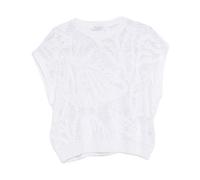 Brunello Cucinelli - T-shirt in Cotone - - Knitwear - Donna - Bianco - M