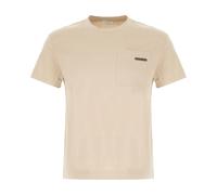 Brunello Cucinelli, ,Tops ,Donna ,Beige ,S T-shirt girocollo