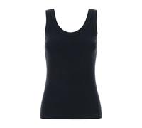 Brunello Cucinelli, ,Tops ,Donna ,Blu ,L Canotta in Cotone Stretch con Dettaglio Monili