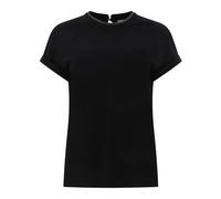 Brunello Cucinelli, ,Tops ,Donna ,Nero ,S Magliette Nera Comfort Stile