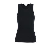 Brunello Cucinelli, ,Tops ,Donna ,Nero ,S Top Nero senza Maniche con Dettaglio Monil