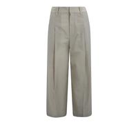 Brunello Cucinelli, ,Trousers ,Donna ,Grigio ,XS Pantaloni con Pinces