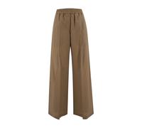 Brunello Cucinelli, ,Trousers ,Donna ,Marrone ,M Pantaloni a gamba larga