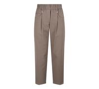 Brunello Cucinelli, ,Trousers ,Donna ,Marrone ,S Baggy Pantaloni