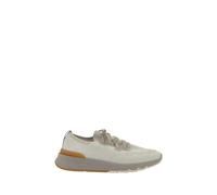 Brunello Cucinelli White Cotton Athletic Sneakers - EU43/US10