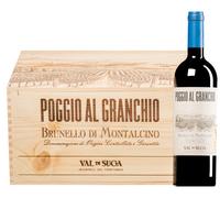 Brunello di Montalcino Poggio al Granchio DOCG 2021 6 bottiglie in cassetta di legno 4,5 l