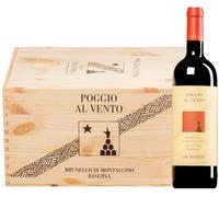 Brunello di Montalcino Poggio al Vento Riserva DOCG 2016 (BIO) 6 bottiglie in cassetta di legno 4,5 l